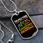 Camper Necklace The Only Thing Necklace Stainless Steel or 18k Gold Dog Tag 24" Chain-Express Your Love Gifts