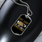 Camper Necklace The Right Direction Necklace Stainless Steel or 18k Gold Dog Tag 24" Chain-Express Your Love Gifts