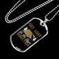 Camper Necklace The Right Direction Necklace Stainless Steel or 18k Gold Dog Tag 24" Chain-Express Your Love Gifts