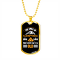 Camper Necklace The Smile Of Campfires Necklace Stainless Steel or 18k Gold Dog Tag 24" Chain-Express Your Love Gifts