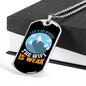 Camper Necklace The WiFi is Weak Necklace Stainless Steel or 18k Gold Dog Tag 24" Chain-Express Your Love Gifts