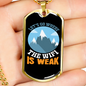Camper Necklace The WiFi is Weak Necklace Stainless Steel or 18k Gold Dog Tag 24" Chain-Express Your Love Gifts