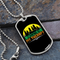 Camper Necklace Theraphy Camping Necklace Stainless Steel or 18k Gold Dog Tag 24" Chain-Express Your Love Gifts