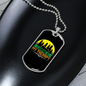Camper Necklace Theraphy Camping Necklace Stainless Steel or 18k Gold Dog Tag 24" Chain-Express Your Love Gifts