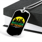 Camper Necklace Theraphy Camping Necklace Stainless Steel or 18k Gold Dog Tag 24" Chain-Express Your Love Gifts