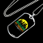 Camper Necklace Theraphy Camping Necklace Stainless Steel or 18k Gold Dog Tag 24" Chain-Express Your Love Gifts