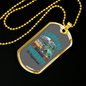 Camper Necklace Therapy Is Expensive Necklace Stainless Steel or 18k Gold Dog Tag 24" Chain-Express Your Love Gifts