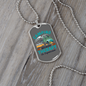 Camper Necklace Therapy Is Expensive Necklace Stainless Steel or 18k Gold Dog Tag 24" Chain-Express Your Love Gifts
