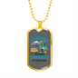 Camper Necklace Therapy Is Expensive Necklace Stainless Steel or 18k Gold Dog Tag 24" Chain-Express Your Love Gifts