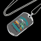 Camper Necklace Therapy Is Expensive Necklace Stainless Steel or 18k Gold Dog Tag 24" Chain-Express Your Love Gifts
