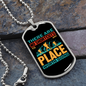 Camper Necklace There Are No Shortcuts Necklace Stainless Steel or 18k Gold Dog Tag 24" Chain-Express Your Love Gifts