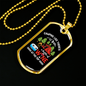 Camper Necklace There's Wine White Necklace Stainless Steel or 18k Gold Dog Tag 24" Chain-Express Your Love Gifts