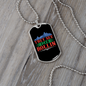 Camper Necklace They See Me Rollin Necklace Stainless Steel or 18k Gold Dog Tag 24" Chain-Express Your Love Gifts