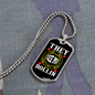Camper Necklace They See Me Rollin White Necklace Stainless Steel or 18k Gold Dog Tag 24" Chain-Express Your Love Gifts