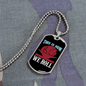 Camper Necklace This is How We Roll Necklace Stainless Steel or 18k Gold Dog Tag 24" Chain-Express Your Love Gifts