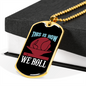 Camper Necklace This is How We Roll Necklace Stainless Steel or 18k Gold Dog Tag 24" Chain-Express Your Love Gifts