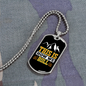Camper Necklace This is How We Roll Yellow Necklace Stainless Steel or 18k Gold Dog Tag 24" Chain-Express Your Love Gifts