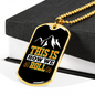 Camper Necklace This is How We Roll Yellow Necklace Stainless Steel or 18k Gold Dog Tag 24" Chain-Express Your Love Gifts