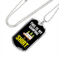 Camper Necklace This Is My Camping Necklace Stainless Steel or 18k Gold Dog Tag 24" Chain-Express Your Love Gifts