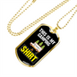 Camper Necklace This Is My Camping Necklace Stainless Steel or 18k Gold Dog Tag 24" Chain-Express Your Love Gifts