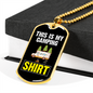 Camper Necklace This Is My Camping Necklace Stainless Steel or 18k Gold Dog Tag 24" Chain-Express Your Love Gifts