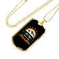 Camper Necklace Time For Adventure Necklace Stainless Steel or 18k Gold Dog Tag 24" Chain-Express Your Love Gifts