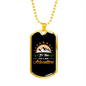 Camper Necklace Time For Adventure Necklace Stainless Steel or 18k Gold Dog Tag 24" Chain-Express Your Love Gifts