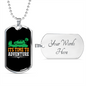 Camper Necklace Time to Adventure Necklace Stainless Steel or 18k Gold Dog Tag 24" Chain-Express Your Love Gifts