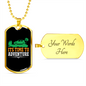 Camper Necklace Time to Adventure Necklace Stainless Steel or 18k Gold Dog Tag 24" Chain-Express Your Love Gifts