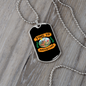 Camper Necklace Time to Adventure Orange Necklace Stainless Steel or 18k Gold Dog Tag 24" Chain-Express Your Love Gifts