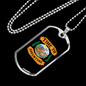 Camper Necklace Time to Adventure Orange Necklace Stainless Steel or 18k Gold Dog Tag 24" Chain-Express Your Love Gifts
