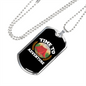 Camper Necklace Time to Adventure Red Tent Necklace Stainless Steel or 18k Gold Dog Tag 24" Chain-Express Your Love Gifts