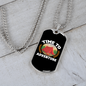 Camper Necklace Time to Adventure Red Tent Necklace Stainless Steel or 18k Gold Dog Tag 24" Chain-Express Your Love Gifts