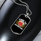 Camper Necklace Time to Adventure Red Tent Necklace Stainless Steel or 18k Gold Dog Tag 24" Chain-Express Your Love Gifts