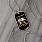 Camper Necklace To Go Camping Necklace Stainless Steel or 18k Gold Dog Tag 24" Chain-Express Your Love Gifts