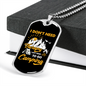 Camper Necklace To Go Camping Necklace Stainless Steel or 18k Gold Dog Tag 24" Chain-Express Your Love Gifts