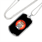 Camper Necklace Travel More Black Necklace Stainless Steel or 18k Gold Dog Tag 24" Chain-Express Your Love Gifts