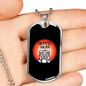 Camper Necklace Travel More Black Necklace Stainless Steel or 18k Gold Dog Tag 24" Chain-Express Your Love Gifts