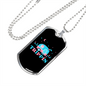 Camper Necklace Trippin' Necklace Stainless Steel or 18k Gold Dog Tag 24" Chain-Express Your Love Gifts