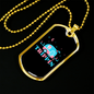 Camper Necklace Trippin' Necklace Stainless Steel or 18k Gold Dog Tag 24" Chain-Express Your Love Gifts