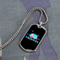 Camper Necklace Trippin' Necklace Stainless Steel or 18k Gold Dog Tag 24" Chain-Express Your Love Gifts