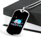 Camper Necklace Trippin' Necklace Stainless Steel or 18k Gold Dog Tag 24" Chain-Express Your Love Gifts