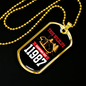 Camper Necklace True Wildlife Camping Est 11987 Necklace Stainless Steel or 18k Gold Dog Tag 24" Chain-Express Your Love Gifts