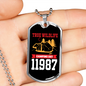 Camper Necklace True Wildlife Camping Est 11987 Necklace Stainless Steel or 18k Gold Dog Tag 24" Chain-Express Your Love Gifts
