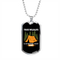 Camper Necklace True Wildlife Camping Est 11987 Tent Necklace Stainless Steel or 18k Gold Dog Tag 24" Chain-Express Your Love Gifts