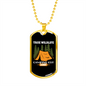 Camper Necklace True Wildlife Camping Est 11987 Tent Necklace Stainless Steel or 18k Gold Dog Tag 24" Chain-Express Your Love Gifts