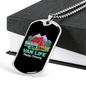 Camper Necklace Van Life Happy Camping Necklace Stainless Steel or 18k Gold Dog Tag 24" Chain-Express Your Love Gifts