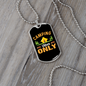 Camper Necklace Vibes Only Camping Necklace Stainless Steel or 18k Gold Dog Tag 24" Chain-Express Your Love Gifts