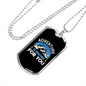 Camper Necklace Waiting For You White Necklace Stainless Steel or 18k Gold Dog Tag 24" Chain-Express Your Love Gifts