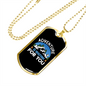 Camper Necklace Waiting For You White Necklace Stainless Steel or 18k Gold Dog Tag 24" Chain-Express Your Love Gifts